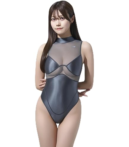 Amazon.co.jp: SCフレイヤ 透け感 競泳 水着 ハイレグ タイト フィット